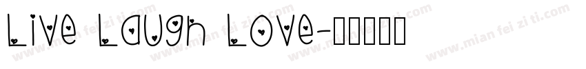 Live Laugh Love字体转换